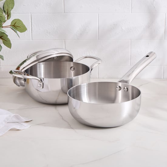 Gravis Steller 3Pcs Triply Stainless Steel Cookware Set