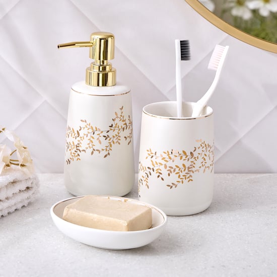 Monique Allure Set of 3 Ceramic Bath Accessories - 300ml
