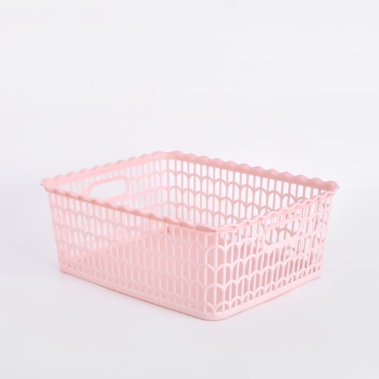 Corsica Scallop Polypropylene Storage Basket - Medium