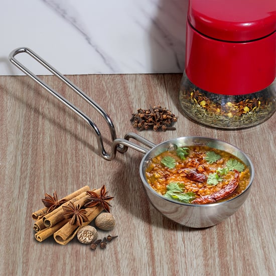 VINOD Platinum Triply Stainless Steel Tadka Pan - 400ml