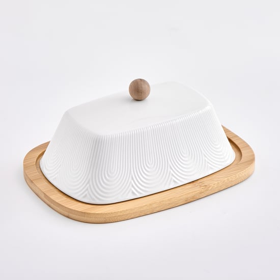 Natural Edit Porcelain Butter Dish