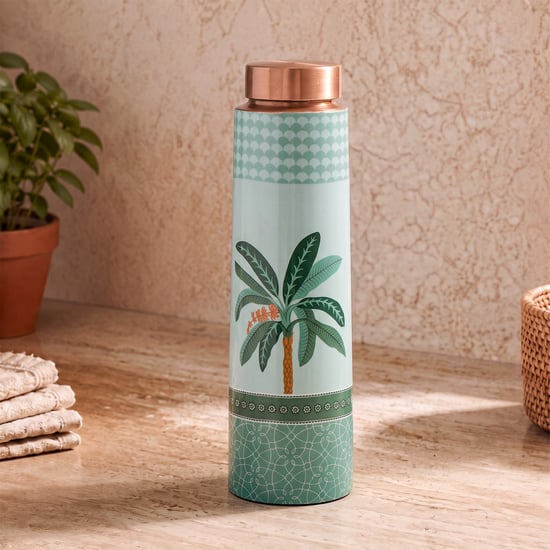 Infinity Rakhi Copper Printed Water Bottle - 950ml
