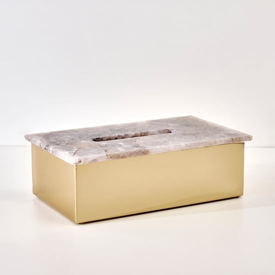 Stoneage Gills Agate Marble Tissue Box - 26x15.8cm