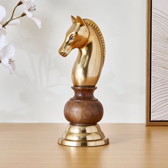 Driftwood Virginia Aluminium Chess Horse Table Accent