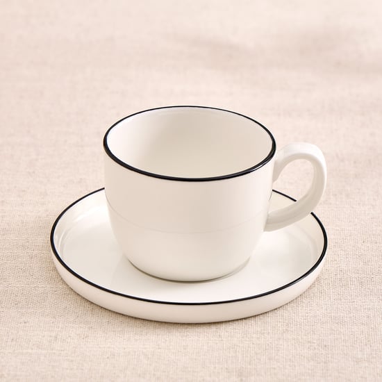Ivory Essentials Elan Porcelain Cup and Saucer - 240ml