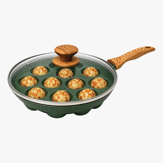 Allure Botanica Aluminium Appam Pan with Lid - 24cm