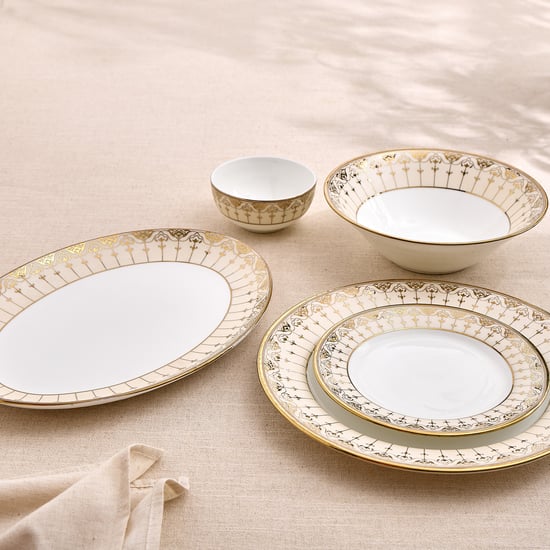 Ebony Heritage 27Pcs Porcelain Dinner Set