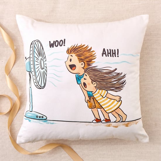 Little Bonds Printed Filled Cushion - 45x45cm