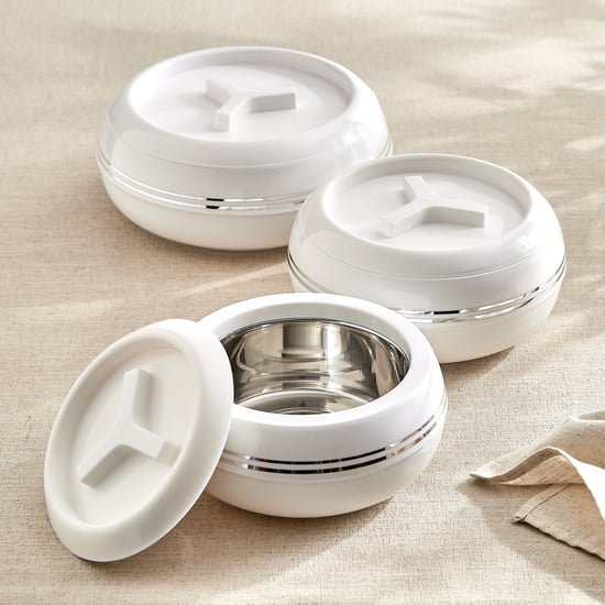 Elegance Bhoj Set of 3 Polypropylene Casseroles