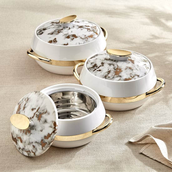 Elegance Victorn Set of 3 Polypropylene Casseroles