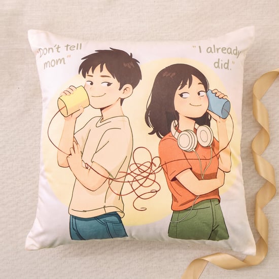 Little Bonds Printed Filled Cushion - 45x45cm