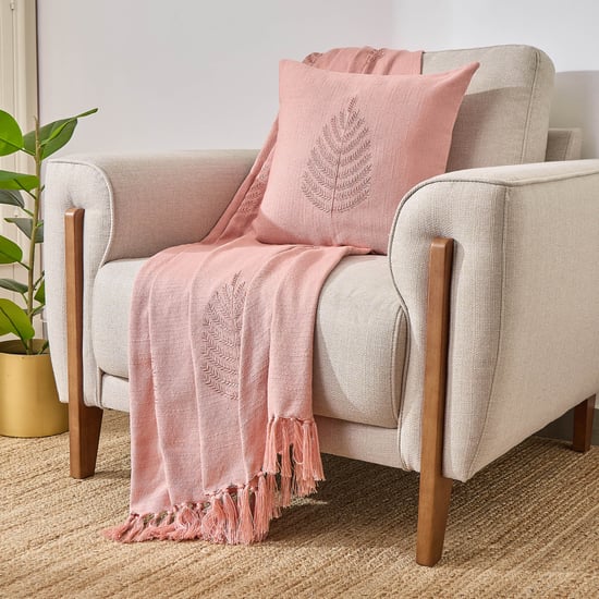 Shagun 2Pcs Embroidered Single Throw and Cushion Cover