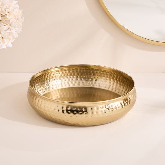 Corsica Suvarna Metal Hammered Decorative Bowl - Small