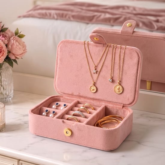 Orion Cosmetic Organisers Embroidered Jewellery Box