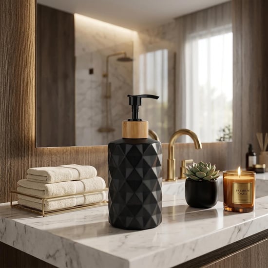 LUXE HOME Glass Soap Dispenser - 250ml