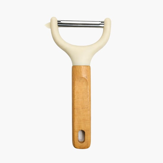 LUXE HOME Y-Shaped Food Peeler with Wood Handle