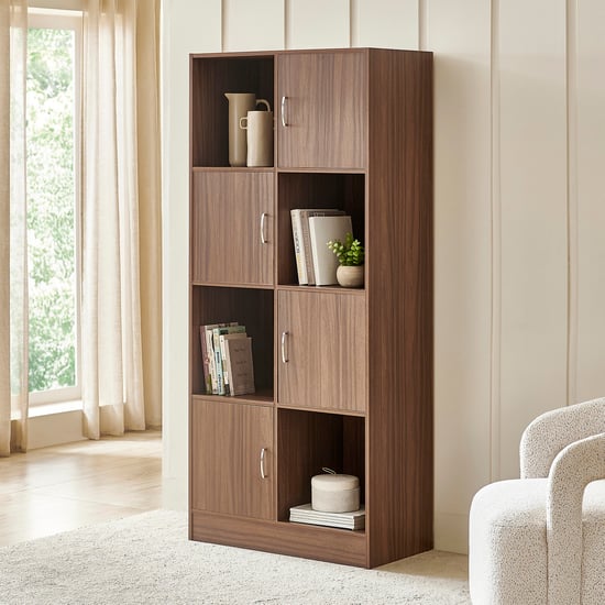 Helios Alton NXT Milner 4-Tier Book Shelf - Walnut