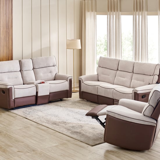 Albert NXT 3+2+1 Seater Manual Recliner Set - Brown