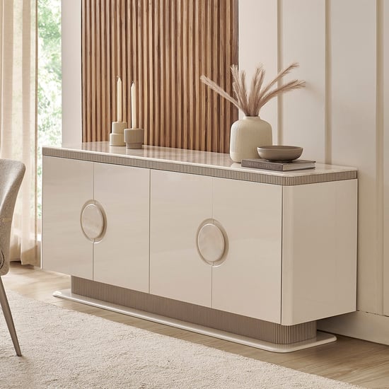 Inara Ceramic Top Sideboard - Cream