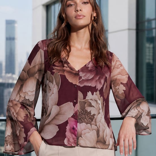Buy CODE Floral Print Top from CODE at just INR 1499.0