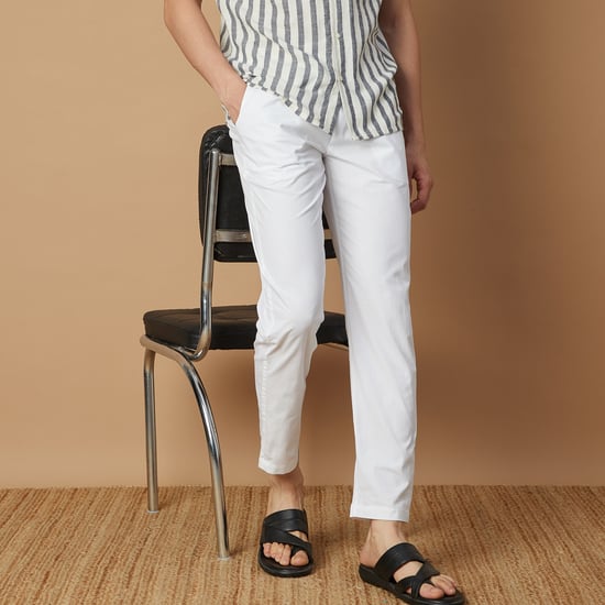 MELANGE Solid Elasticated Ethnic Pants