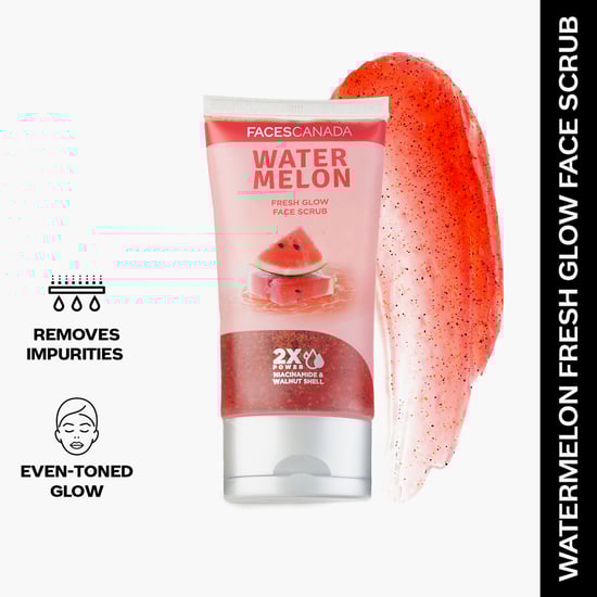 FACES CANADA Water Melon Fresh Glow Face Scrub - 70ml