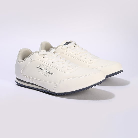 LEE COOPER Men Solid Sneakers | White