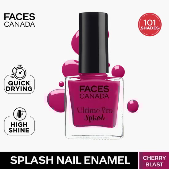 FACES CANADA Ultime Pro Splash Luxe Nail Enamel - Cherry Blast - 50 - 8ml
