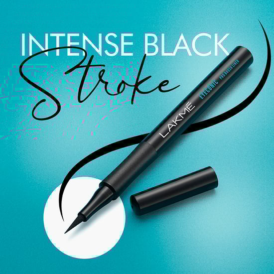 LAKME Eyeconic Pro Brush Liner - Black - 1.2ml