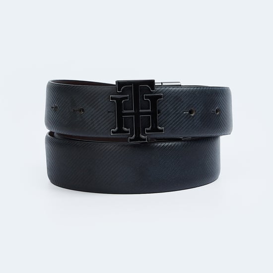 TOMMY HILFIGER Men Textured Leather Formal Belt