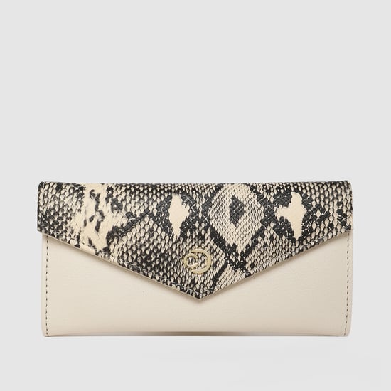 CAPRESE Snakeskin Print Envelope Wallet
