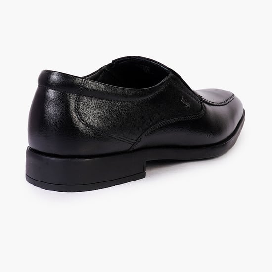 LEE COOPER Men Leather Formal Slip On Shoes Black