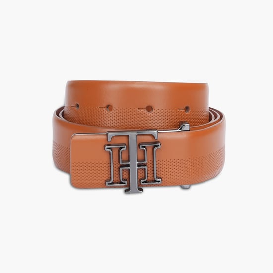 TOMMY HILFIGER Men Perforated Leather Belt