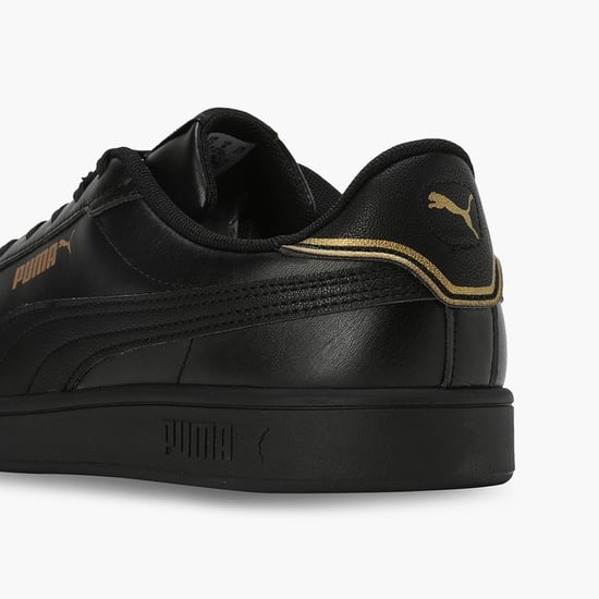 All black leather puma shoes online