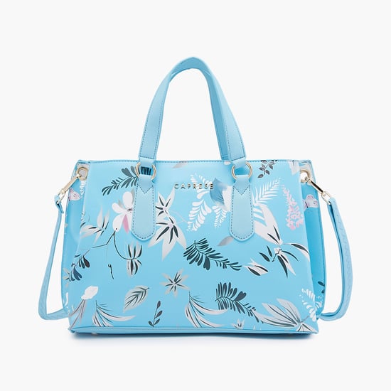 CAPRESE Women Floral Printed Handheld Bag Blue