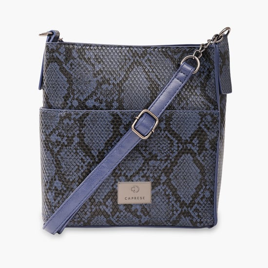 CAPRESE Women Printed Sling Bag Blue