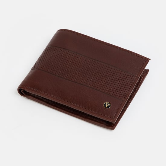VAN HEUSEN Perforated Leather Bi-Fold Wallet