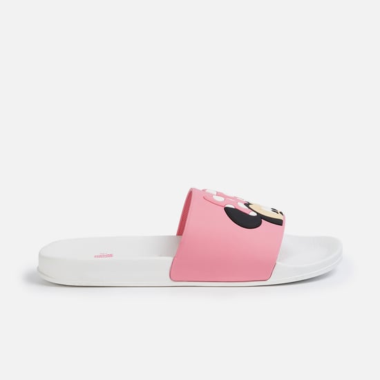 FAME FOREVER Girls Minnie Mouse And Daisy Duck Sliders