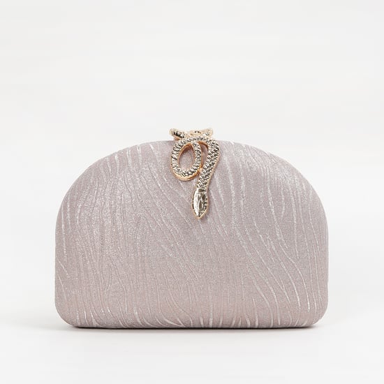 CODE Embellished Box Clutch