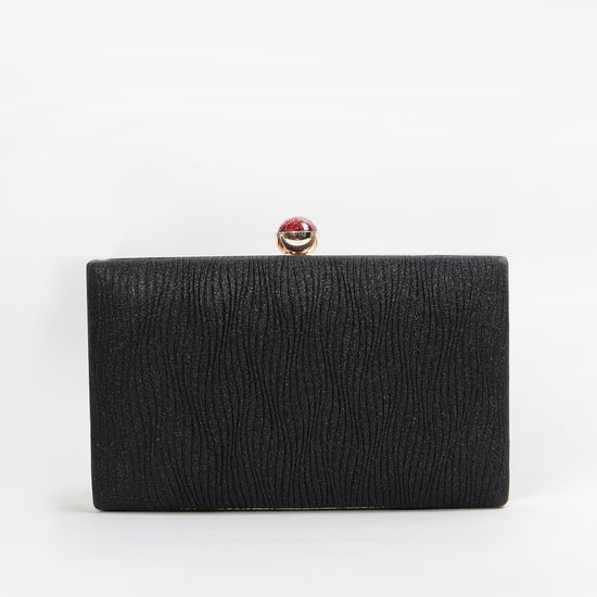 CODE Embellished Box Clutch