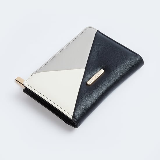 GINGER Women Colourblock Zip-Around Wallet