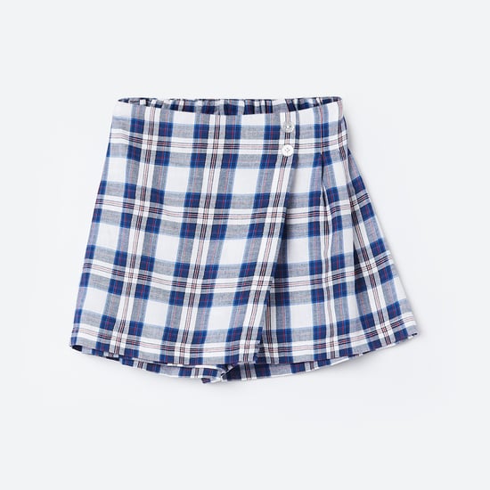 FAME FOREVER Girls Checked Skorts