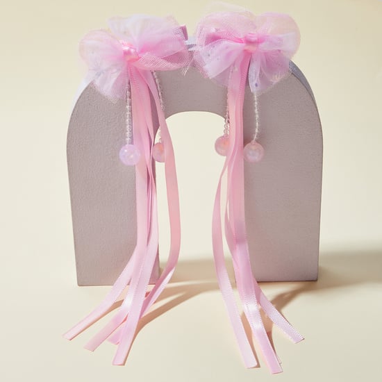 FAME FOREVER Girls Bow Detailed Hair Clips - Pack of 2