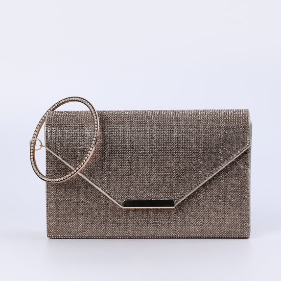 CODE Embellished Envelope Clutch