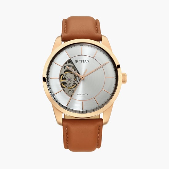 TITAN Automatics Men Leather Automatic Watch - NS90126WL01