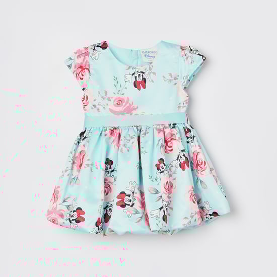 JUNIORS Minnie Mouse Print A-Line Dress