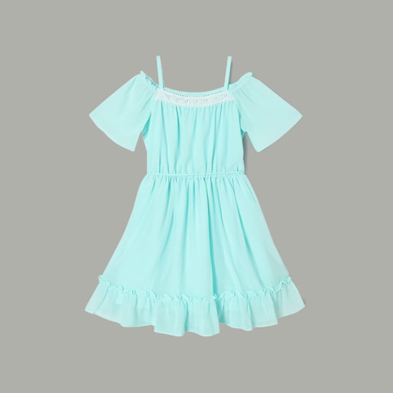 PEPPERMINT Solid A-line Dress
