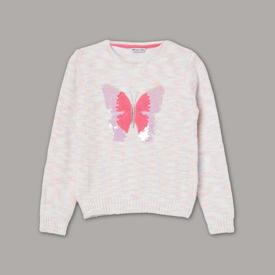 FAME FOREVER Sequined Sweater