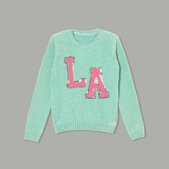 FAME FOREVER Embellished Sweater