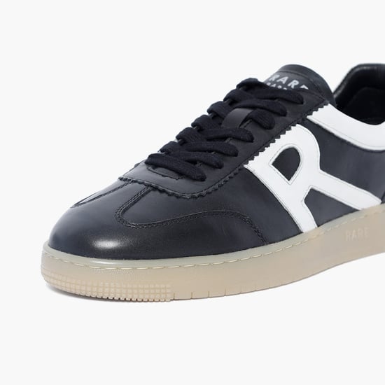 Rare Rabbit Black Mid Top Shoes Slip On Mid Top Sneakers On Sale